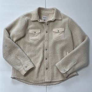 Goodfellow & Co Cream Sherpa Jacket - Medium